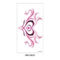 Sexy pink heart tattoo sticker for lower abdomen waist chest body art temporary decal. - Heart Totem Style (WM-CR015) / 160*85mm / Pink & Purple Gradient