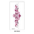 Temporary tattoo sticker floral tribal design sexy lower back body art decoration. - Symmetrical Vine Floral Totem Style (WM-CR032) / 160*85mm / Pink & Purple Gradient