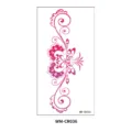Pink gradient temporary tattoo sticker for lower belly and chest, cute floral totem design WM-CR036 - Symmetrical Floral Totem Style (WM-CR036) / 160*85mm / Pink Purple Gradient