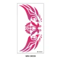 Pink heart totem abdominal waist tattoo sticker sexy body art temporary sticker model - Heart Totem Style (WM-CR038) / 160*85mm / Pink