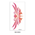 Gradient pink heart totem temporary tattoo sticker for lower abdomen and waist 80c - Pink Gradient Heart Totem (CR041) / 160*85mm / Pink Gradient