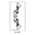 Black floral vine temporary tattoo sticker body art design model WM-CR052 for style. - 160*85mm / Black Floral Vine Totem (CR052) / Black