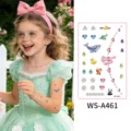 Autocollants visage cristal 3D enfants, strass corps bijoux, décors brillants oreille bras. - Thème Océan Bleu (WS-A461) / 120*76mm
