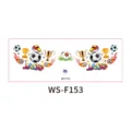 Adhesivo de tatuaje temporal con tema de futbol para animar a los aficionados del mundial. - WS-F153 / 160*60mm