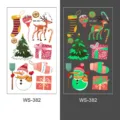 Christmas luminous temporary tattoos for kids, waterproof glow in the dark sticker sheet. - WS-382 / 1 Piece