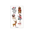 Christmas cartoon temporary tattoo stickers for kids, waterproof cute animal design sticker. - WS-004 Style (WS-004)