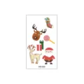 Noël dessin animé autocollant de tatouage temporaire imperméable visage corps décoration - Style WS-005 (WS-005)