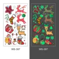 Christmas luminous temporary tattoo stickers for kids, glow in the dark holiday party decals. - WS-387 / 1 Piece