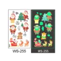 Christmas luminous children temporary tattoo sticker, glow in dark xmas party decor. - WS-255 / 1 Piece