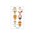 Tatouages temporaires de Noël pour enfants, autocollants de visage de dessin animé. - Style WS-008 (WS-008)