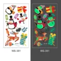 Christmas Luminous Children Temporary Tattoo Stickers Cartoon Cute Party Body Art - WS-381 / 1 Piece