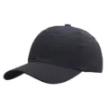 Black quick-drying sports baseball cap, breathable mesh fabric, front main product view display. - Black