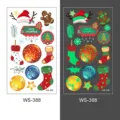 Christmas luminous temporary tattoo stickers for kids party, festive glow body art decals. - WS-388 / 1 Piece