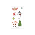 Autocollant de tatouage temporaire de Noël imperméable dessin animé visage variante d'enfant - Style WS-014 (WS-014)