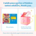 Kids tattoo sticker blind box pack, fun party gift and reward toy with assorted cool styles. - Blue Blind Bag Style / 10 Pieces/Pack / Blue