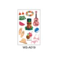 Hawaiian temporary tattoo sticker summer beach party waterproof fake body art variant WS-A019 - Hawaiian Style (WS-A019) / 120*76mm