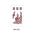 Henna temporary tattoo sticker brown floral lace hand body art waterproof design new - Henna Floral Lace Style (HN—021)