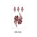 Waterproof brown henna temporary tattoo sticker floral lace hand body art design decal - Henna Floral Lace Style (HN—022)