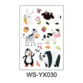 Kids cartoon temporary tattoo stickers cute waterproof animal body art sheet for children party - Cute Animal(WS-YX030)