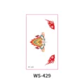 Sticker facial temporaire style Dunhuang, motif traditionnel Huadian pour le front. - Bindi Dunhuang (WS429) / 105*60mm