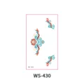 Autocollant visage temporaire style Dunhuang maquillage Hanfu autocollant sourcil classique - Bindi Dunhuang (WS430) / 105*60mm