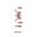 Henna brown floral lace temporary tattoo sticker variant for back of hand and body art. - Henna Floral Lace Style (HN—030)