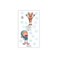Tatouages temporaires de Noël étanches dessin animé flocon visage art corporel joli décor - Style WS-015 (WS-015)