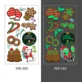 Christmas luminous temporary tattoo stickers for kids, glowing holiday party decals. - WS-385 / 1 Piece