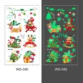 Christmas luminous temporary tattoo stickers for kids, fun party glow stickers sheet. - WS-380 / 1 Piece