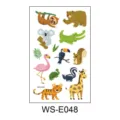 Set d'autocollants de tatouage temporaire d'animal de dessin animé étanche pour enfants - Animal de Dessin Animé (WS-E048)