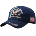 US 250th Anniversary Patriotic Baseball Cap with Detailed Eagle and Liberty Embroidery Main View - Adult Free Size (58cm Adjustable) / Navy Blue