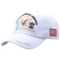 Embroidered USA 250th Anniversary Baseball Hat Outdoor Sun Protection Casual Cap - Adult Free Size (58cm Adjustable) / White