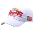 US 250th Anniversary Embroidered Baseball Hat Casual Cotton Sun Protection Cap White - One Size (58cm Adjustable) / White