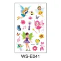 Enfants Dessin Animé Paillettes Tatouage Temporaire Autocollant Étanche Fée Feuille - Fée Papillon Féerique (WS—E041)