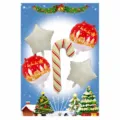 Kerst folie ballon set zuurstok ster rode ballon feest decoratie benodigdheden variant - Matte Kerstkruk / 5-delige set