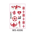 England flag temporary tattoo sticker for sports fan cheering body art waterproof design - New England Style (WS-A506) / 120*76mm
