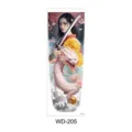 Volledige arm tijdelijke tattoo sticker waterdicht draak zwaard ontwerp kunst - Vrouw met Zwaard Roze Draak Stijl (WD-205) / 170x480mm