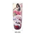 Tijdelijke tatoeage-sticker voor volledige arm met Japanse samurai en mooie witte vos. - Krijgster Negenstaartige Vos Stijl (WD-209) / 170x480mm