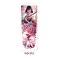 Volledige arm tijdelijke tattoo sticker met Japanse samurai meisje en vos ontwerp. - Samurai Meisje & Negenstaartige Vos Stijl (WD-212) / 170x480mm