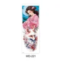 Grote hele arm tijdelijke tattoo sticker met vintage dame en vos ontwerp, waterdicht. - Oude Stijl Dame Vos Stijl (WD-221) / 170x480mm