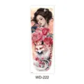 Waterdichte tijdelijke tattoo sticker voor volledige arm met geisha en vos design. - Oosterse Schoonheid Vos Stijl (WD-222) / 170x480mm