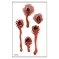 Halloween temporäre gefälschte Wunde Tattoo Aufkleber wasserdicht gruselige blutige Narben - Simuliertes Schussblut (WS-K03) / 120*76mm