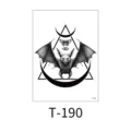 Waterproof temporary tattoo sticker dark gothic bat eye design body art transfer - Bat All-Seeing Eye (T-190)