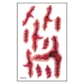 Halloween temporäre gefälschte Narben Tattoo Aufkleber wasserdichte blutige Wunden - Simulierter Wundmesserschnitt (WS-K15) / 120*76mm