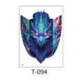 Colorful dragon temporary tattoo sticker waterproof body art waterproof dragon design - Colorful Three-Headed Dragon Totem (T—094) / 150*210MM