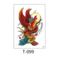 Colorful phoenix temporary tattoo sticker, vibrant waterproof body art variant design. - Colorful Phoenix Totem (T—099) / 150*210MM / Colorful
