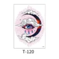 Waterproof temporary tattoo sticker with mystic moon eye design for men and women variant - Mysterious Eye and Moon Totem (T-120) / 150*210MM