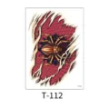 Temporary waterproof tattoo sticker with realistic torn skin and mechanical spider design. - Colorful Torn Skin Mechanical Spider (T-112) / 150*210MM