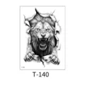 Temporary fierce lion claw tattoo sticker waterproof body art black transfer sticker - Lion Tearing Effect (T-140) / 150*210MM
