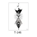 Geometric wolf eagle lion temporary tattoo sticker waterproof body art design T-146 - Geometric Animal Totem (T-146) / 150*210MM